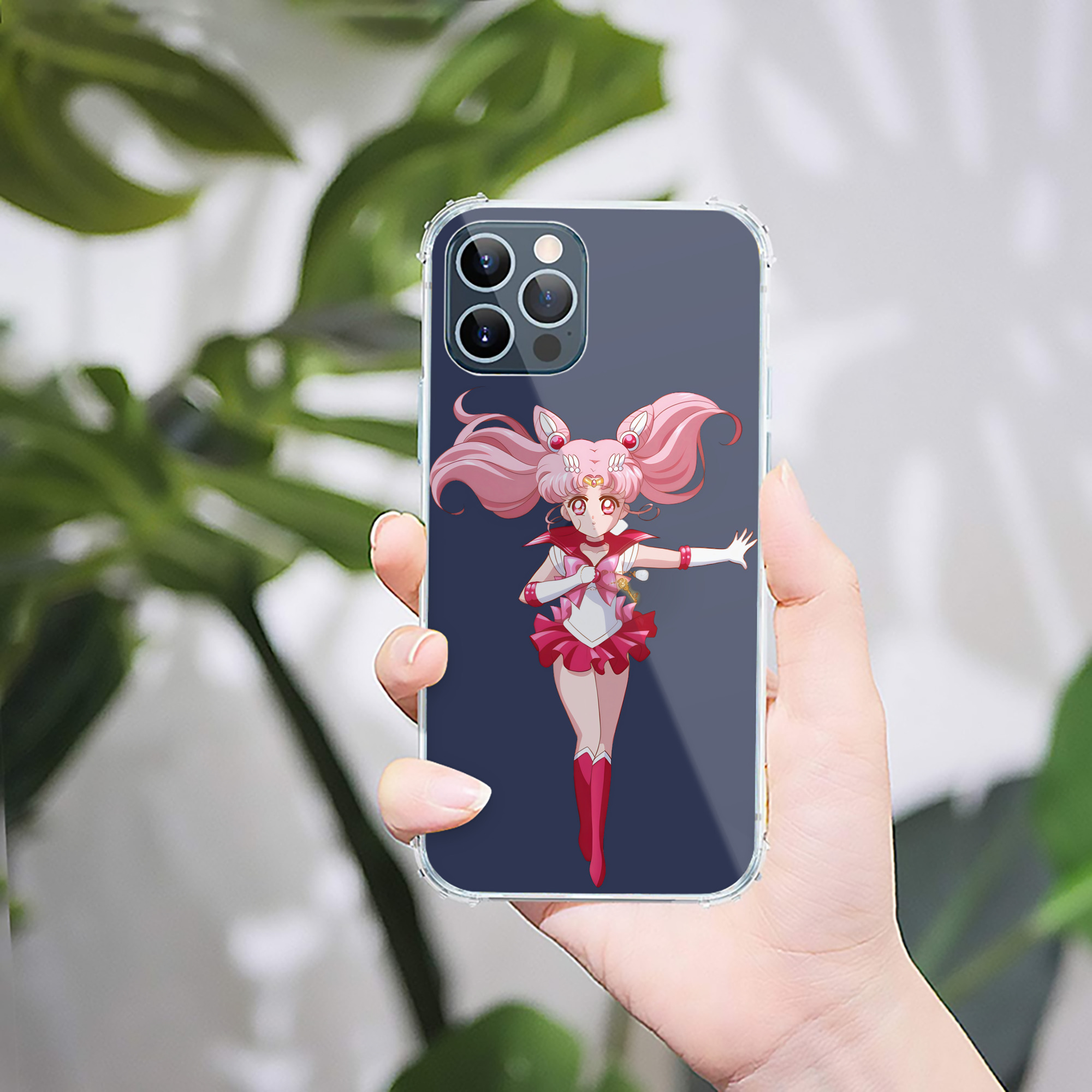 （画像用） 美少女戦士セーラームーン ちびうさ Sailor Moon Chibiusa Tsukino Usagi Small Lady Serenity 【iPhone 12シリーズ対応】透明スマホケース（クリアソフトケース）